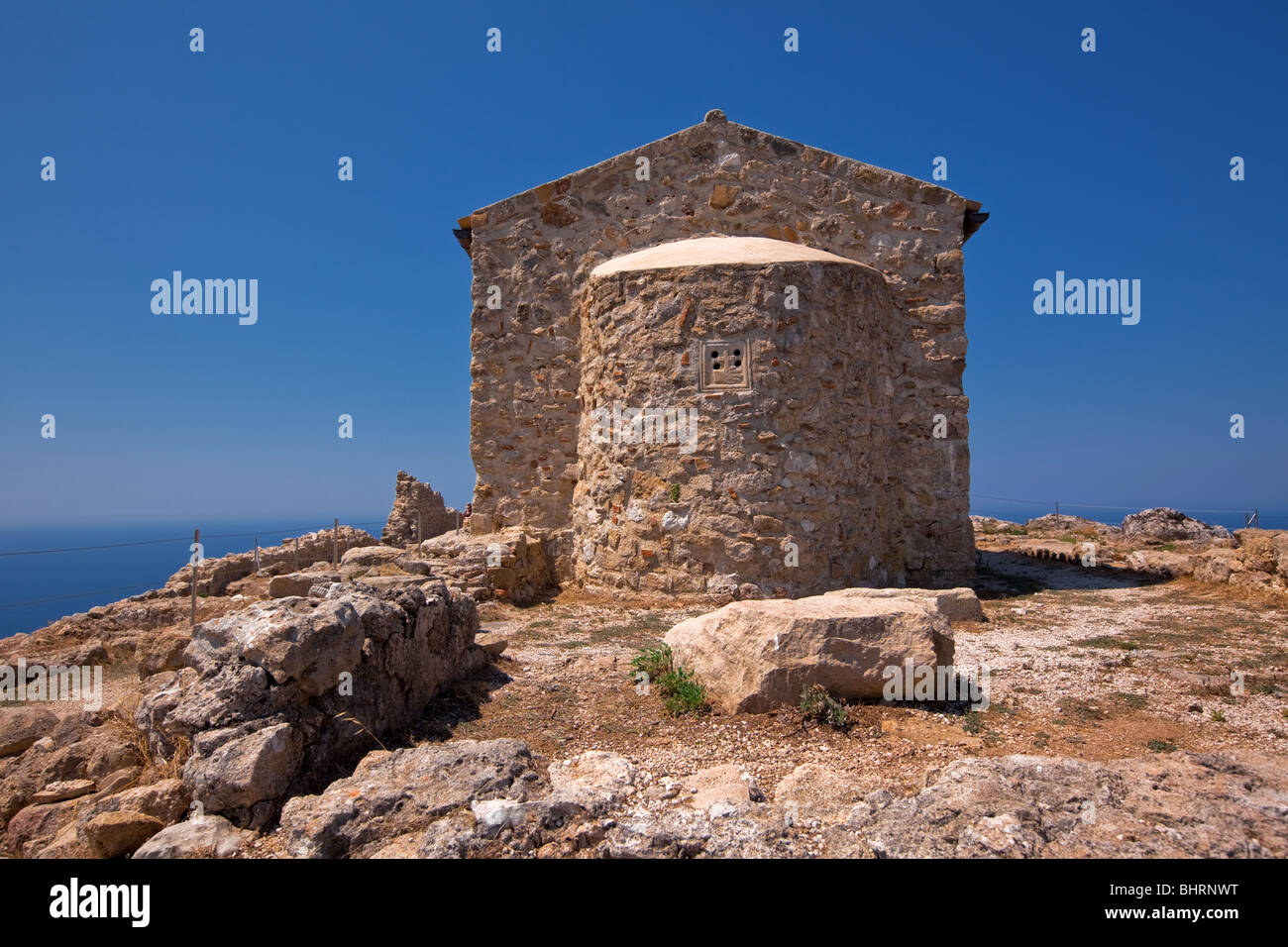 old fortress of Kerkira. summer view Stock Photo