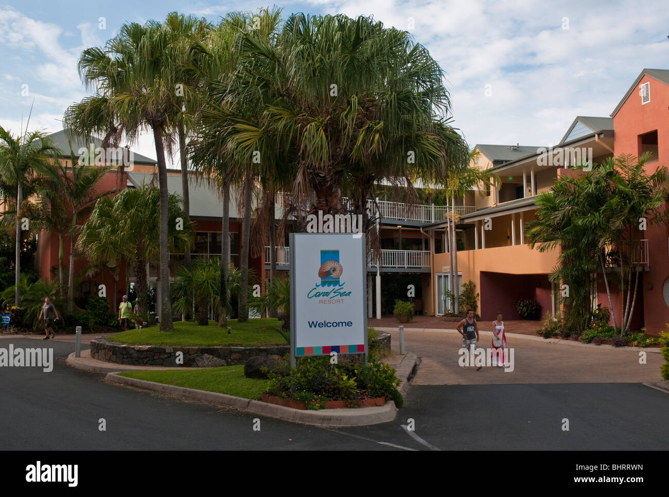 The Coral Sea Resort hotel at Airlie Beach in Queensland Stock Photo