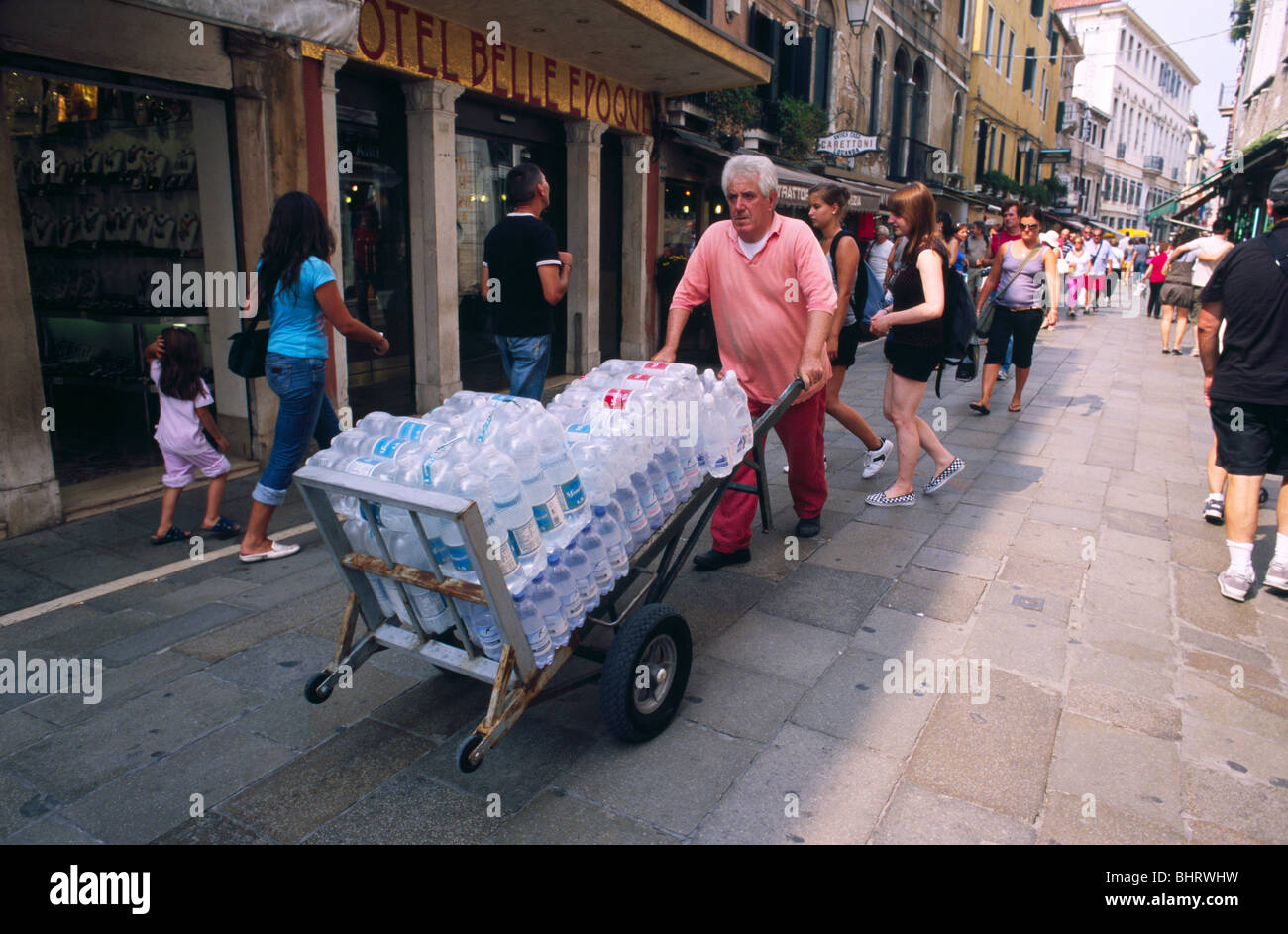 Venice, July 2008 Locals transport goods around Venice on carts