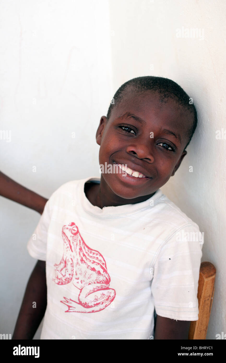 From Haitian orphanage in Jacmel Stock Photo