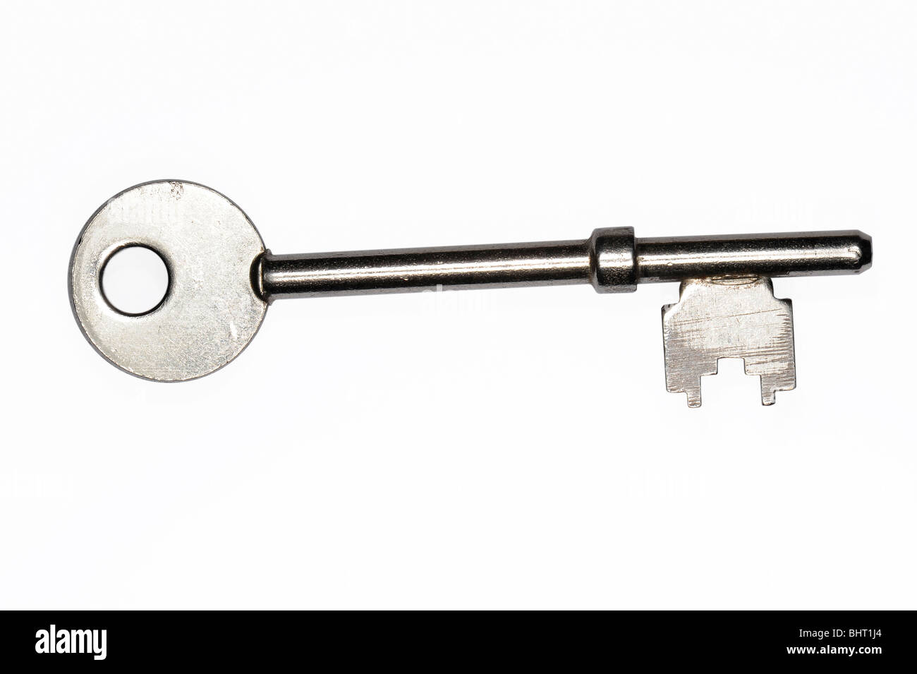 A silver mortice key Stock Photo Alamy