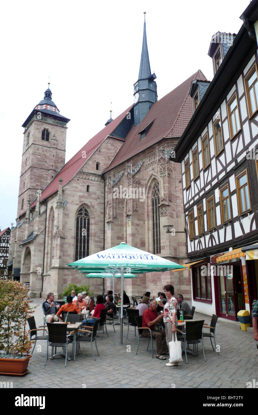 Altstadt, Kirche, Schmalkalden, Thüringen, Deutschland old town