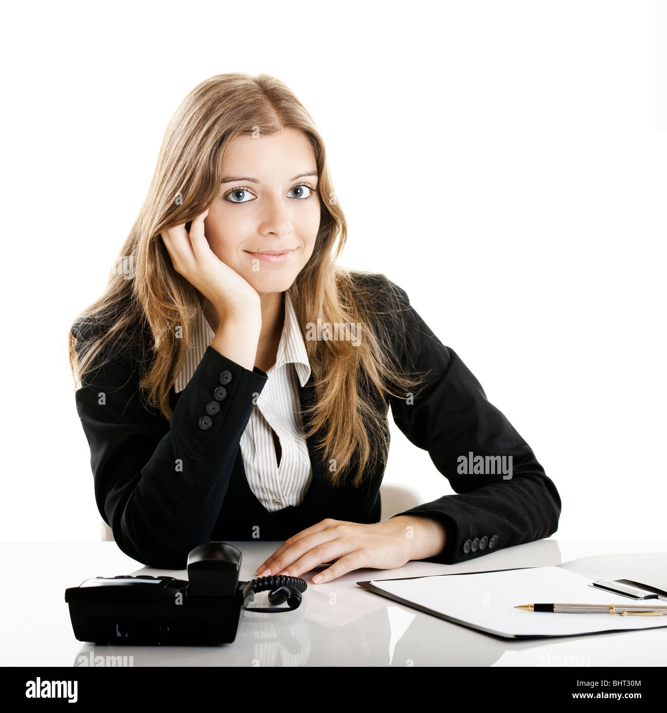 Portrait of a beautiful businesswoman in the office Stock Photo - Alamy