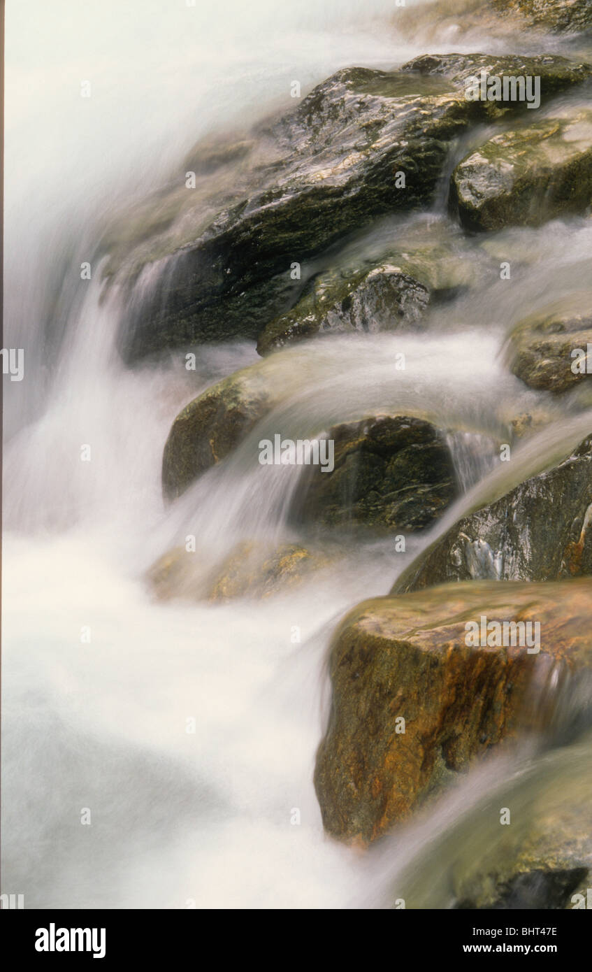 Running water, Valgrisenche, Italy Stock Photo