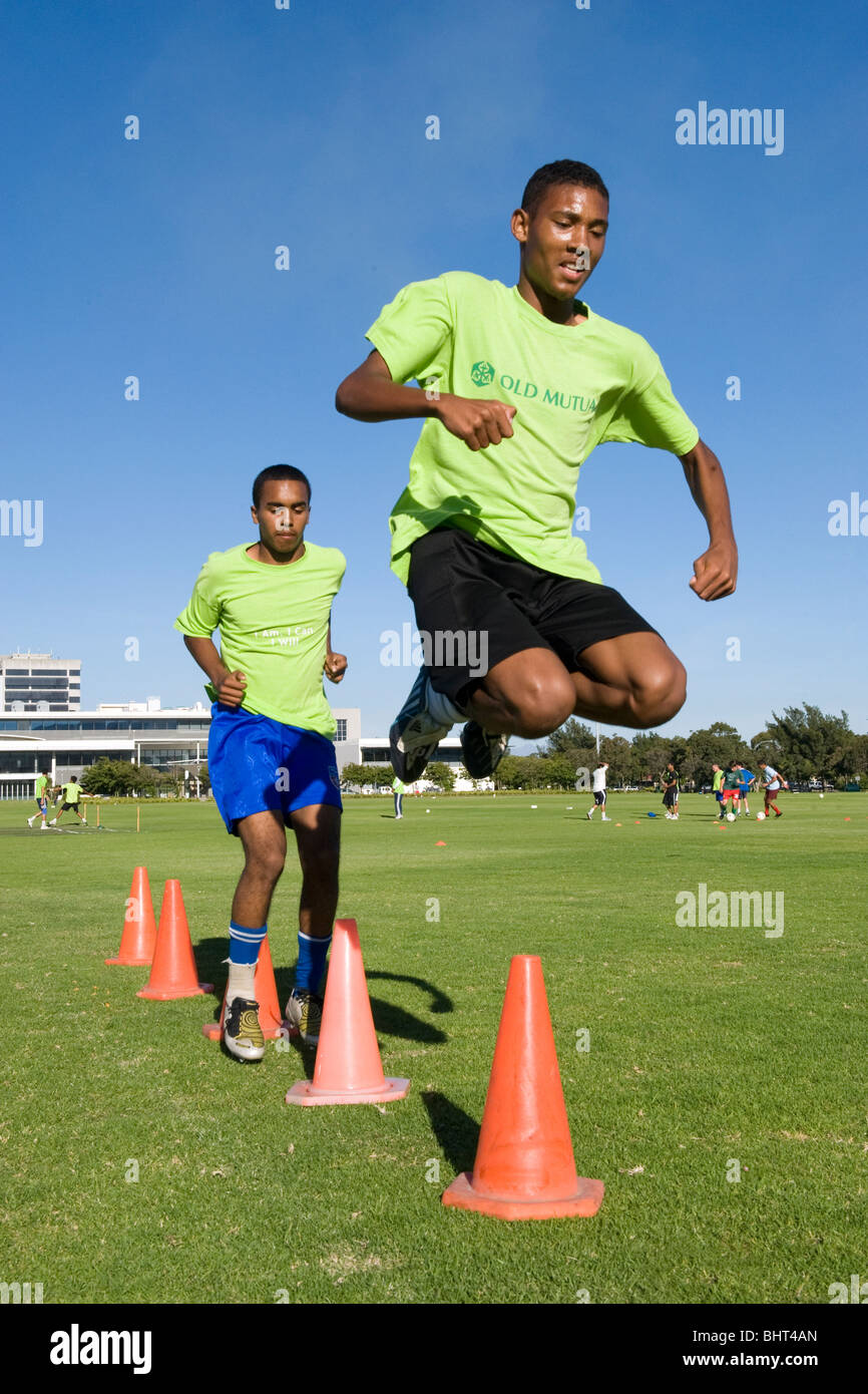 U 17 players training at Old Mutual Football Academy, Cape Town, South
