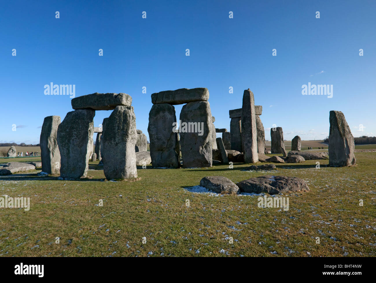Stonehenge ancient monument Wiltshire UK Stock Photo