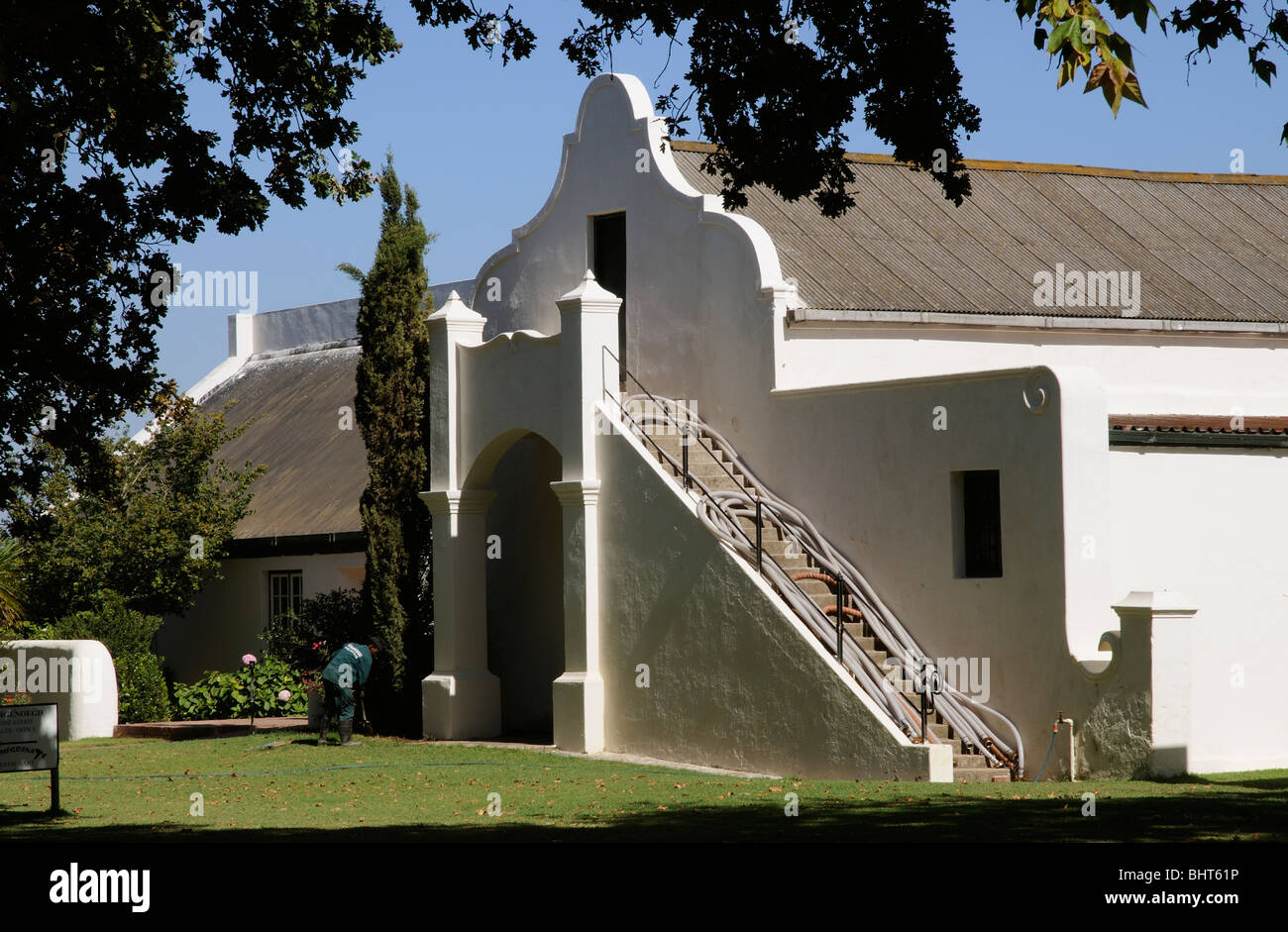 The wine cellar building at the Vergenoegd Wine Estate Stellenbosch