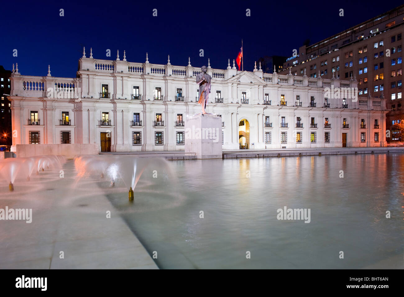 'La Moneda', Chile's presidential and government palace Stock Photo