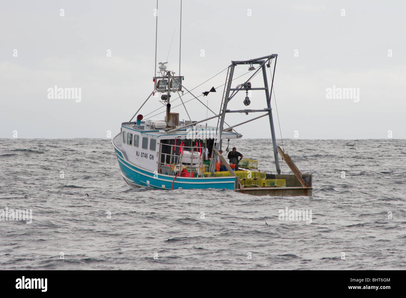 Offshore Lobster Boat Stock Photo Alamy