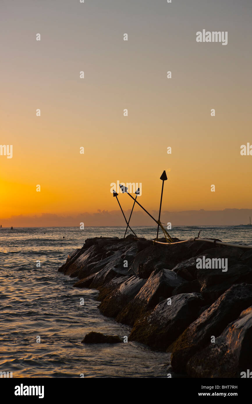 Hawaiian sunset hi-res stock photography and images - Alamy