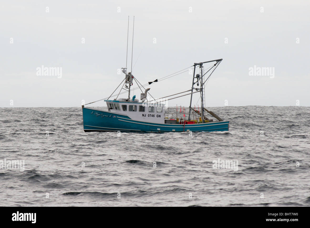 Offshore Lobster Boat Stock Photo Alamy