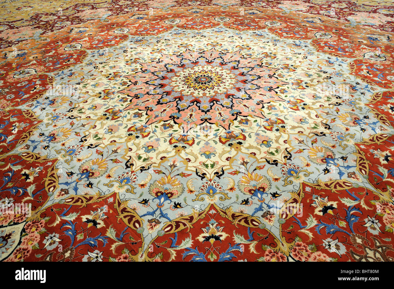 Beautiful oriental handmade carpet in Sheikh Zayed Mosque, Abu Dhabi