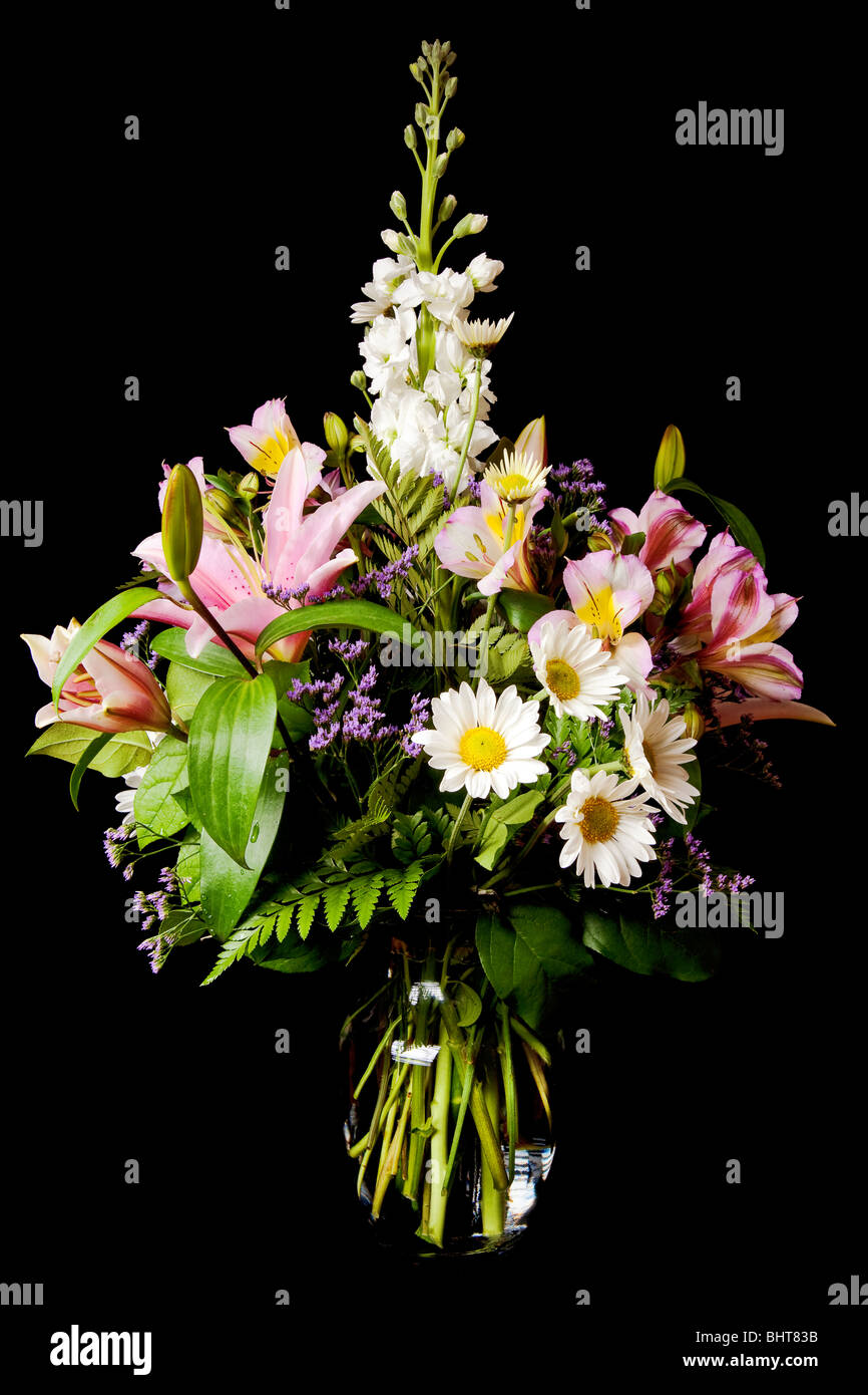 bouquet of flowers isolated on a white background Stock Photo - Alamy