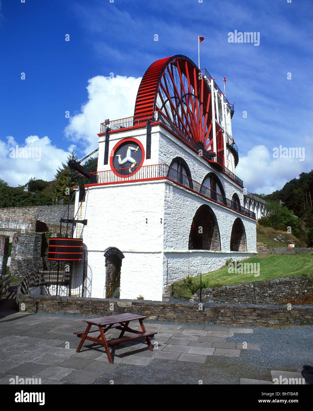 Lady Isabella Wheel, Laxey, Isle of Man Stock Photo