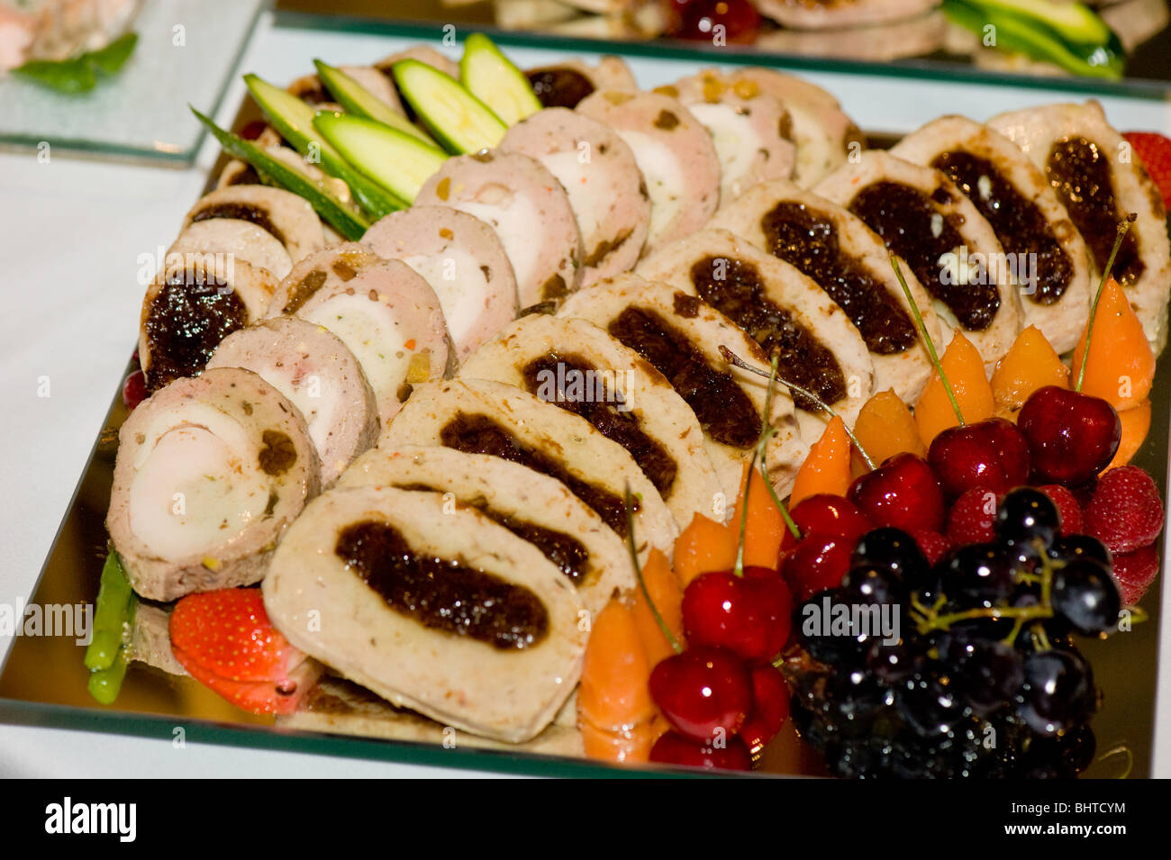 Light buffet lunch prepared by Lowiczanka restaurant for HRH Prince of Wales and Duches of York