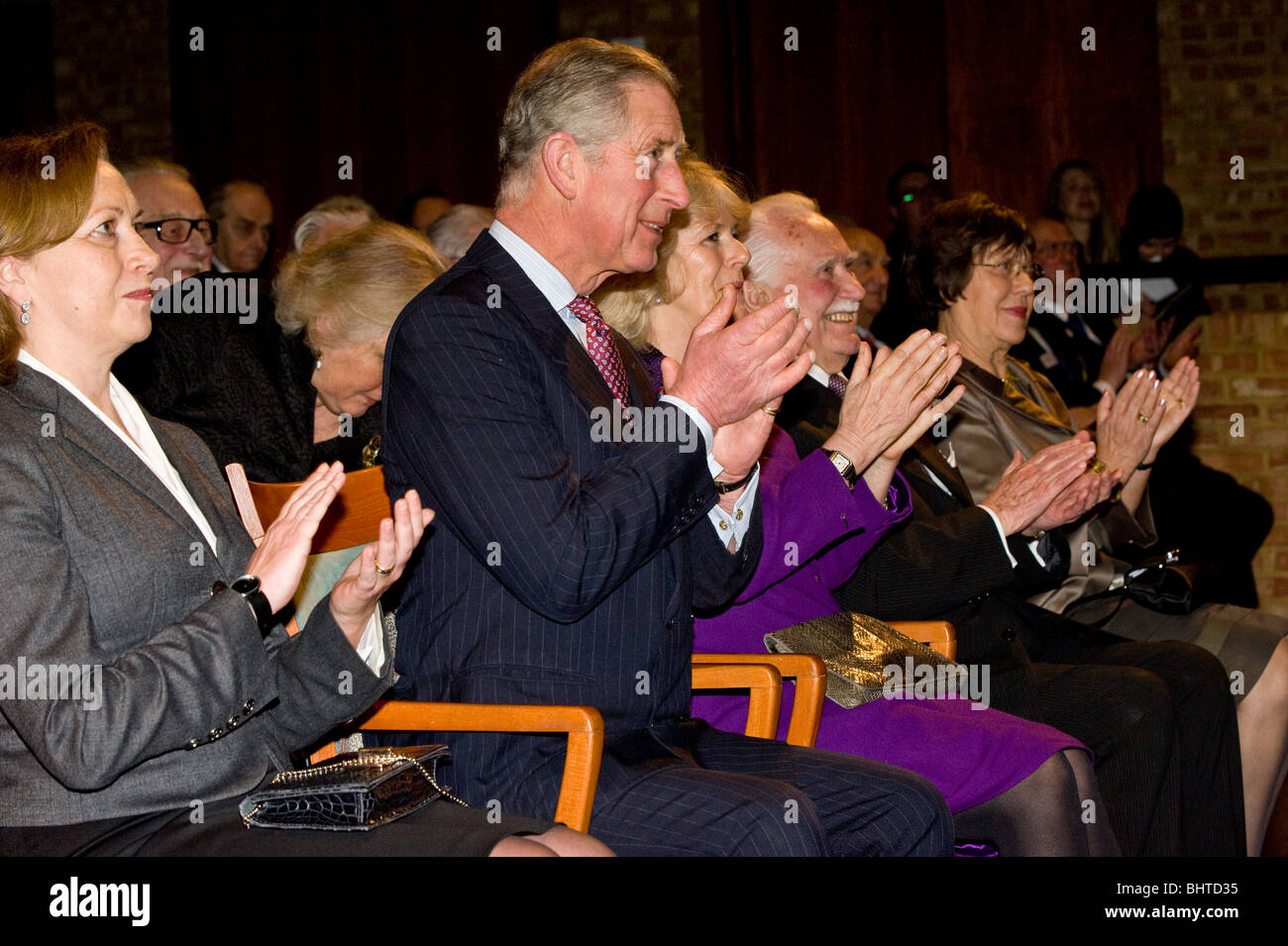 HRH Prince of Wales and Duches of York Visit, POSK, Hammersmith, London, United Kingdom, 24.02.2010 Stock Photo