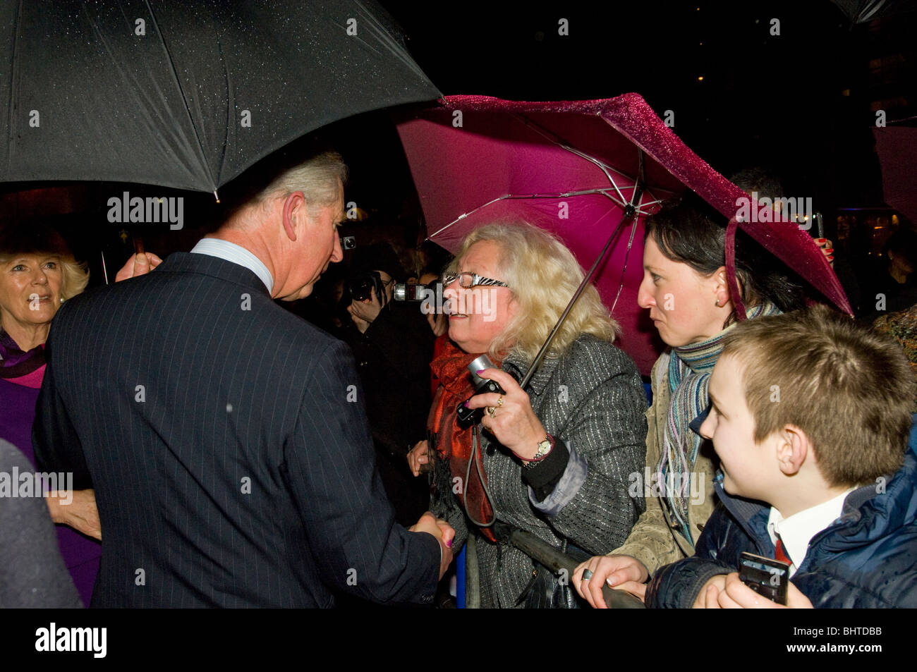 HRH Prince of Wales and Duches of York Visit, POSK, Hammersmith, London, United Kingdom, 24.02.2010 Stock Photo