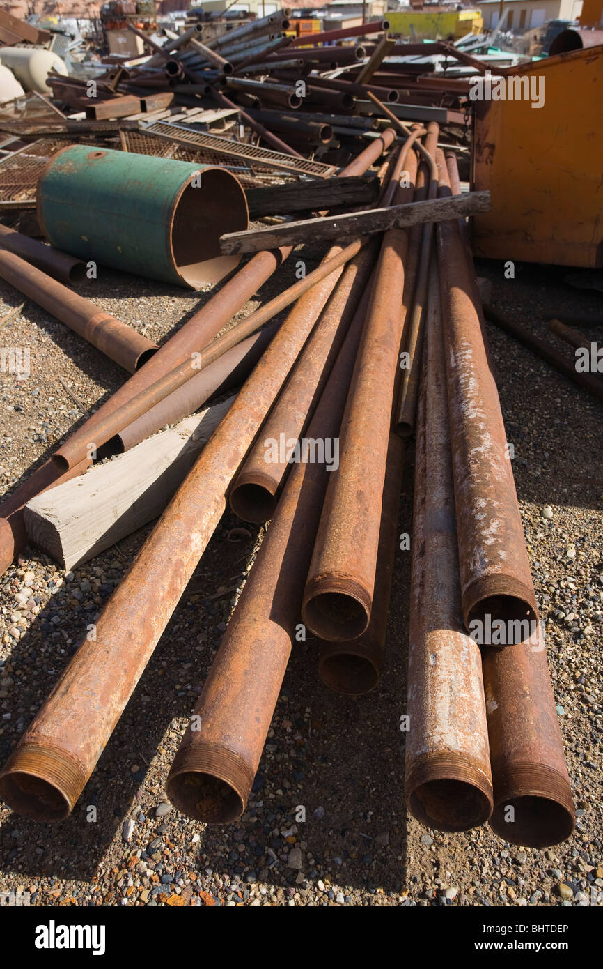 Scrap metal pipe hires stock photography and images Alamy