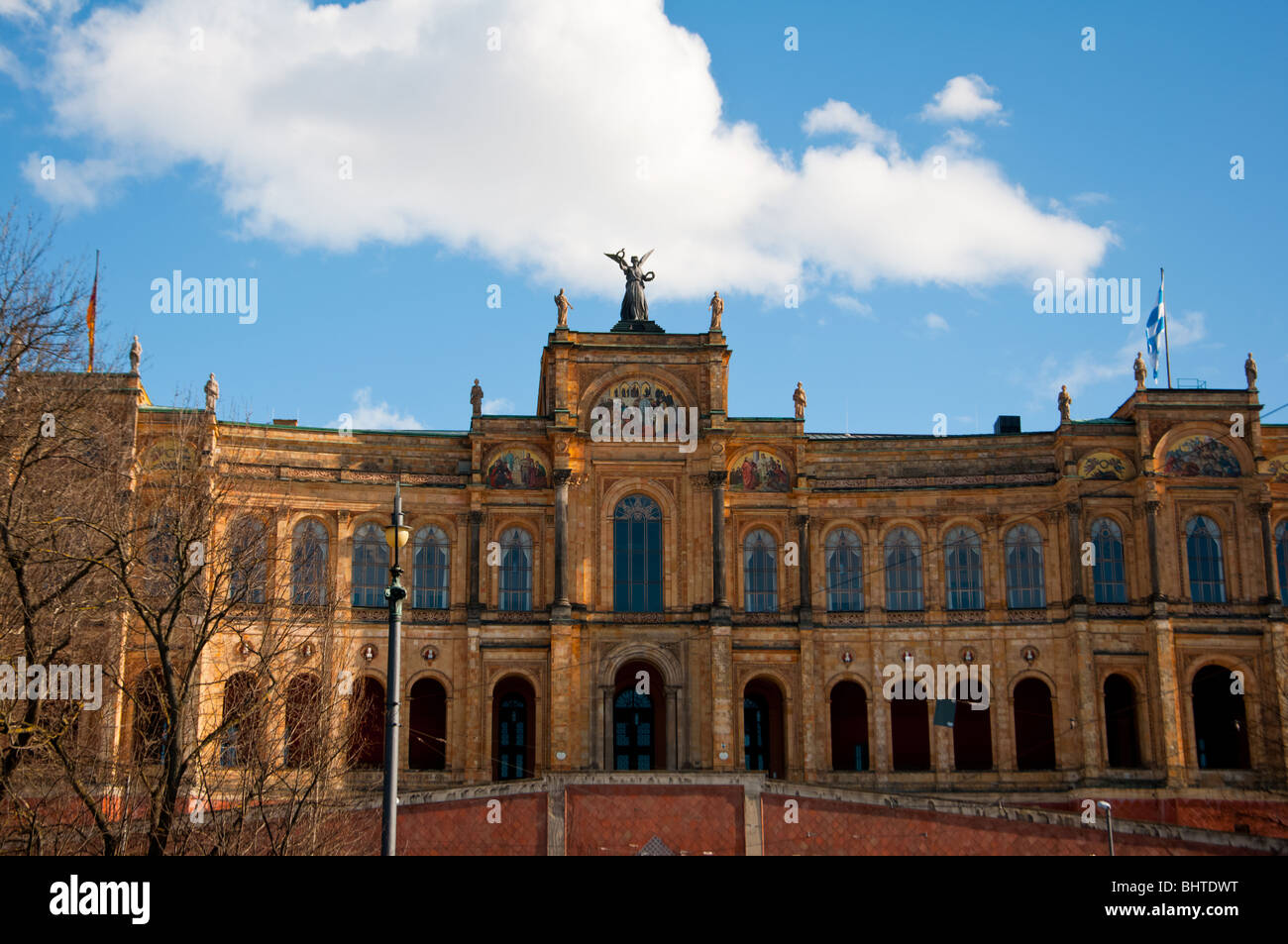 Bavarian Parliament building in Munich, Germany Stock Photo