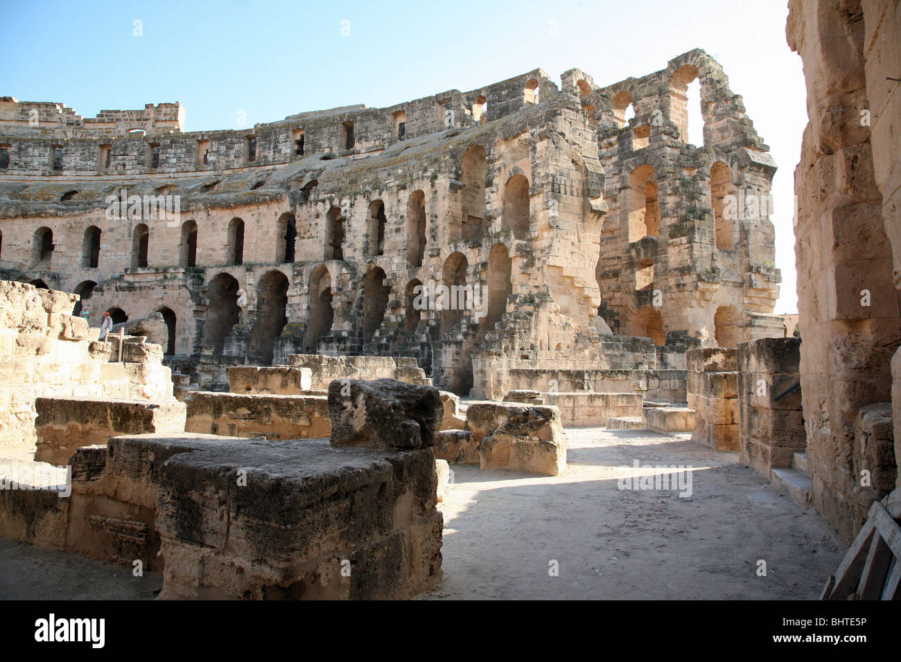 The Roman Amphitheatre At El Jem, Tunisia, North Africa Stock Photo - Alamy