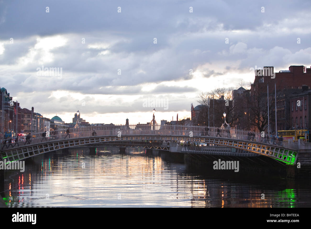 Hapenny bridge sunset hi-res stock photography and images - Alamy