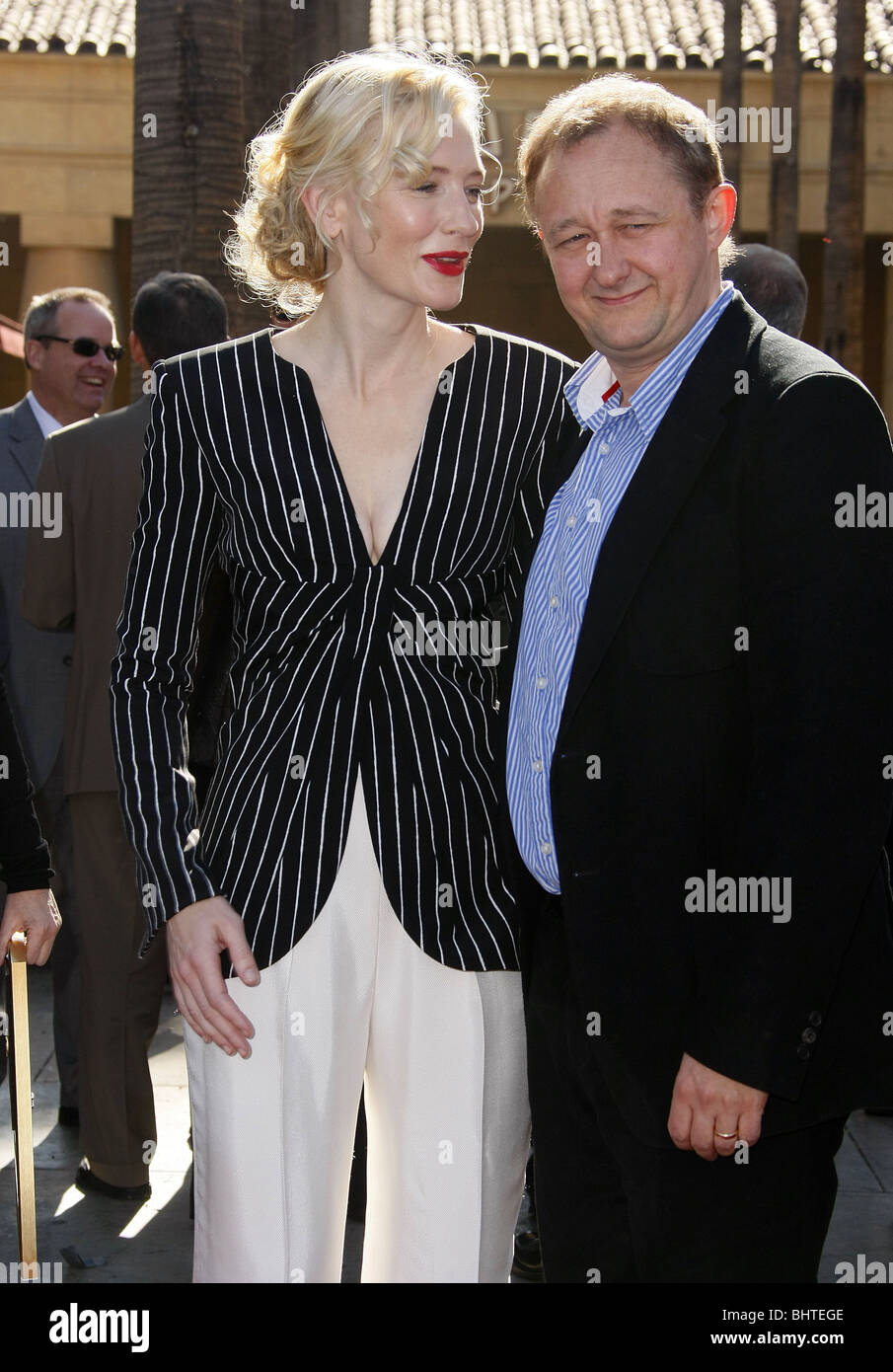 CATE BLANCHETT ANDREW UPTON CATE BLANCHETT HOLLYWOOD WALK OF FAME HOLLYWOOD LOS ANGELES CA USA 05 December 2008 Stock Photo