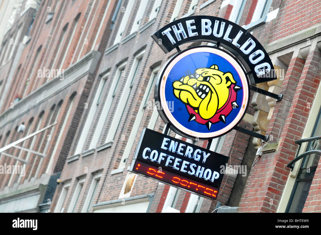 Amsterdam, The Bulldog 'coffee shop' Amsterdam, Holland, Netherlands Stock Photo