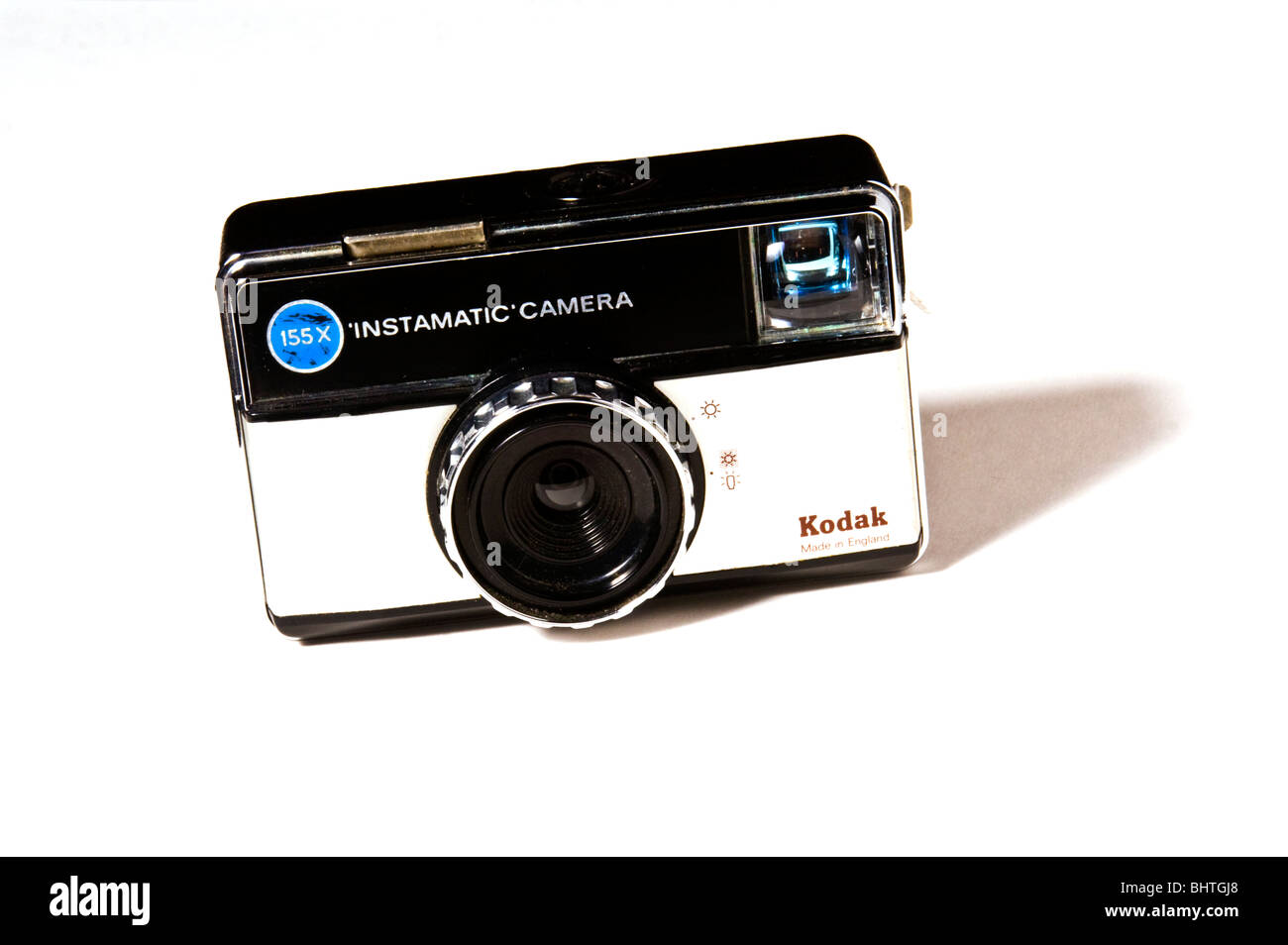 Kodak Instamatic 155X  Camera was a viewfinder camera for 126 Kodapak film cartridges. Stock Photo