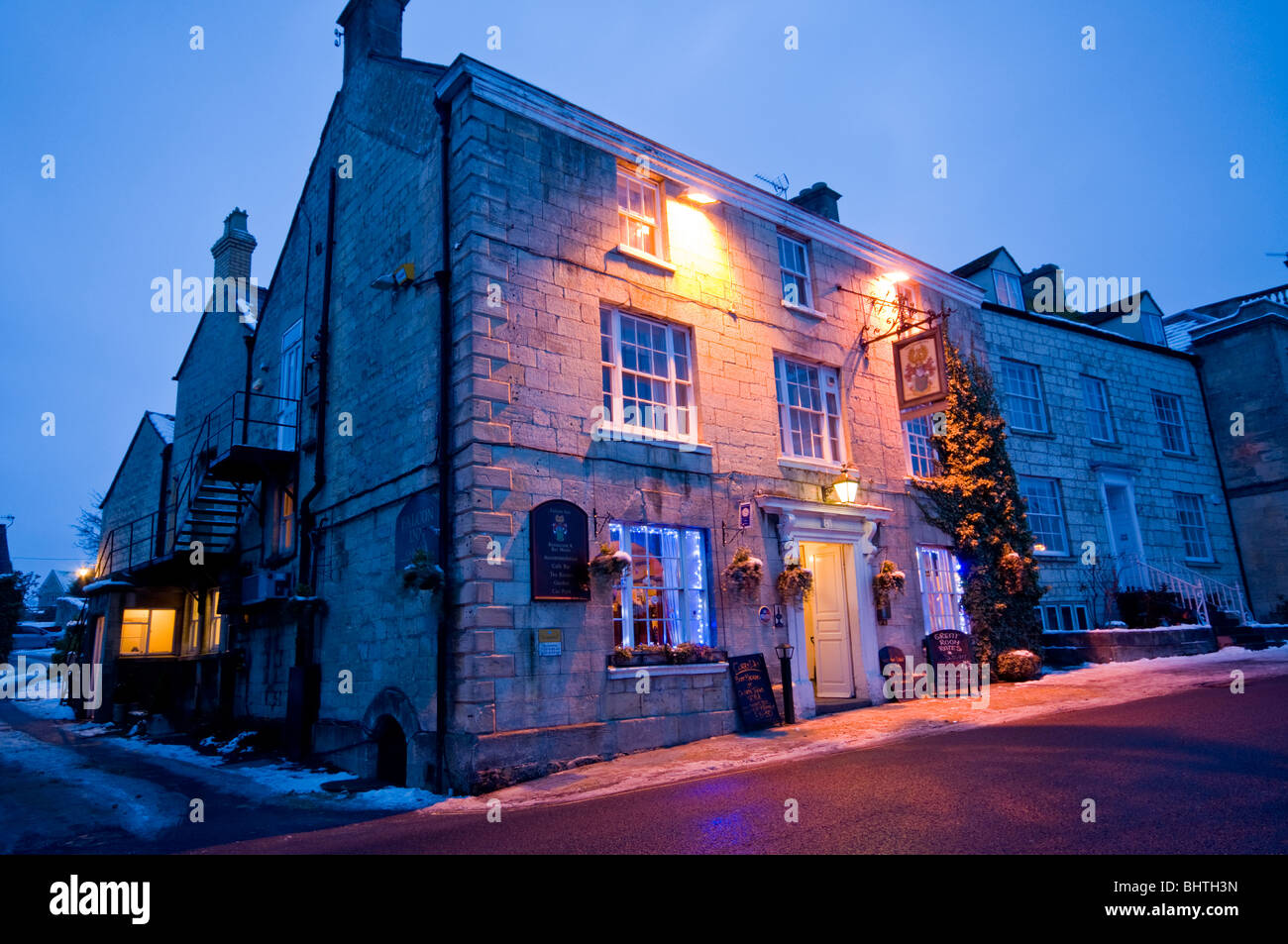 The Falcon Inn, Painswick, Cotswolds, Gloucestershire, UK Stock Photo