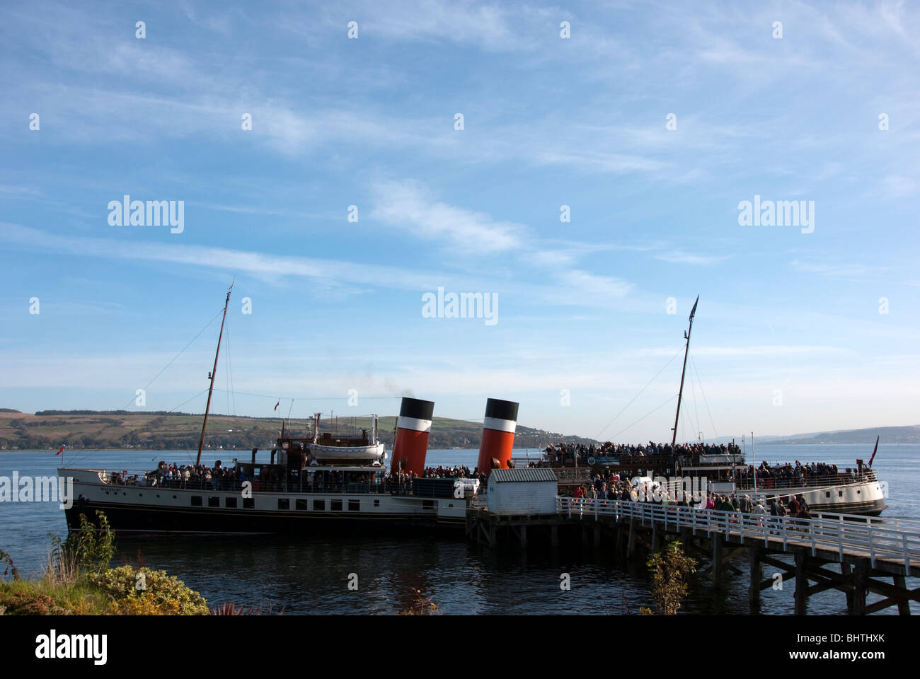 Paddle Steamer Waverly Blairmore Loch Long Argyll Stock Photo Alamy