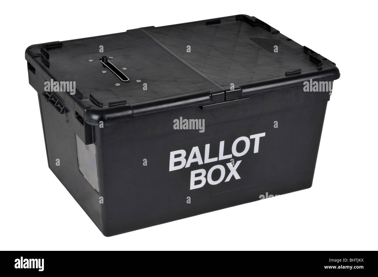 Ballot box, ballot box, voting with ballot box Stock Photo