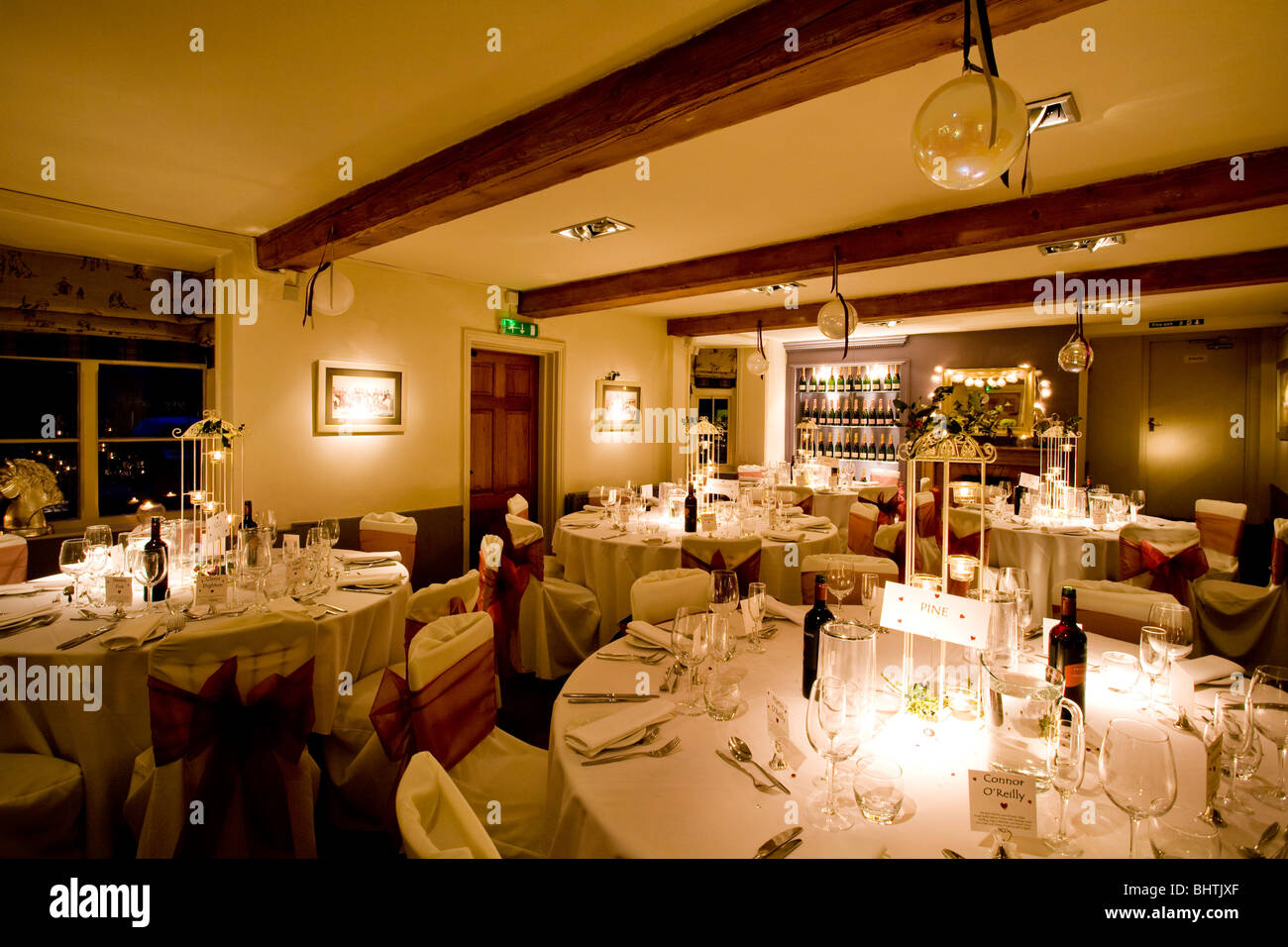 A English Country Pub Is Decked Out For A Wedding Reception