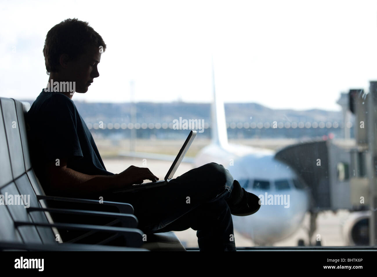 T4 at Barajas Airport, Madrid, Spain Stock Photo