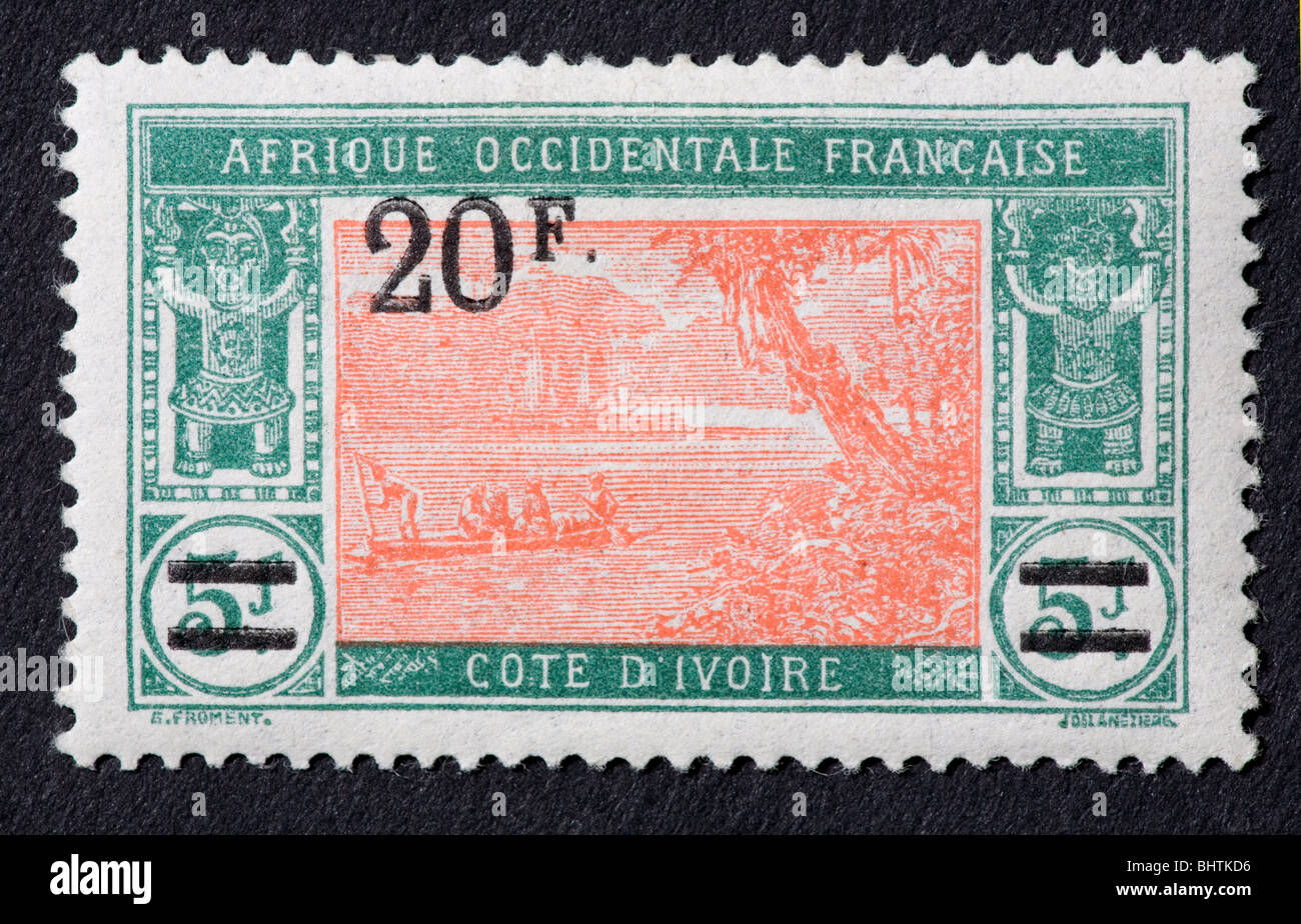 Ivory coast postage stamp hi-res stock photography and images - Alamy