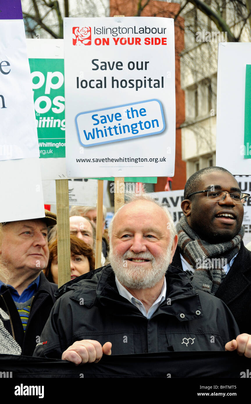 Frank Dobson And David Lammy Mp At The Save The Whittington