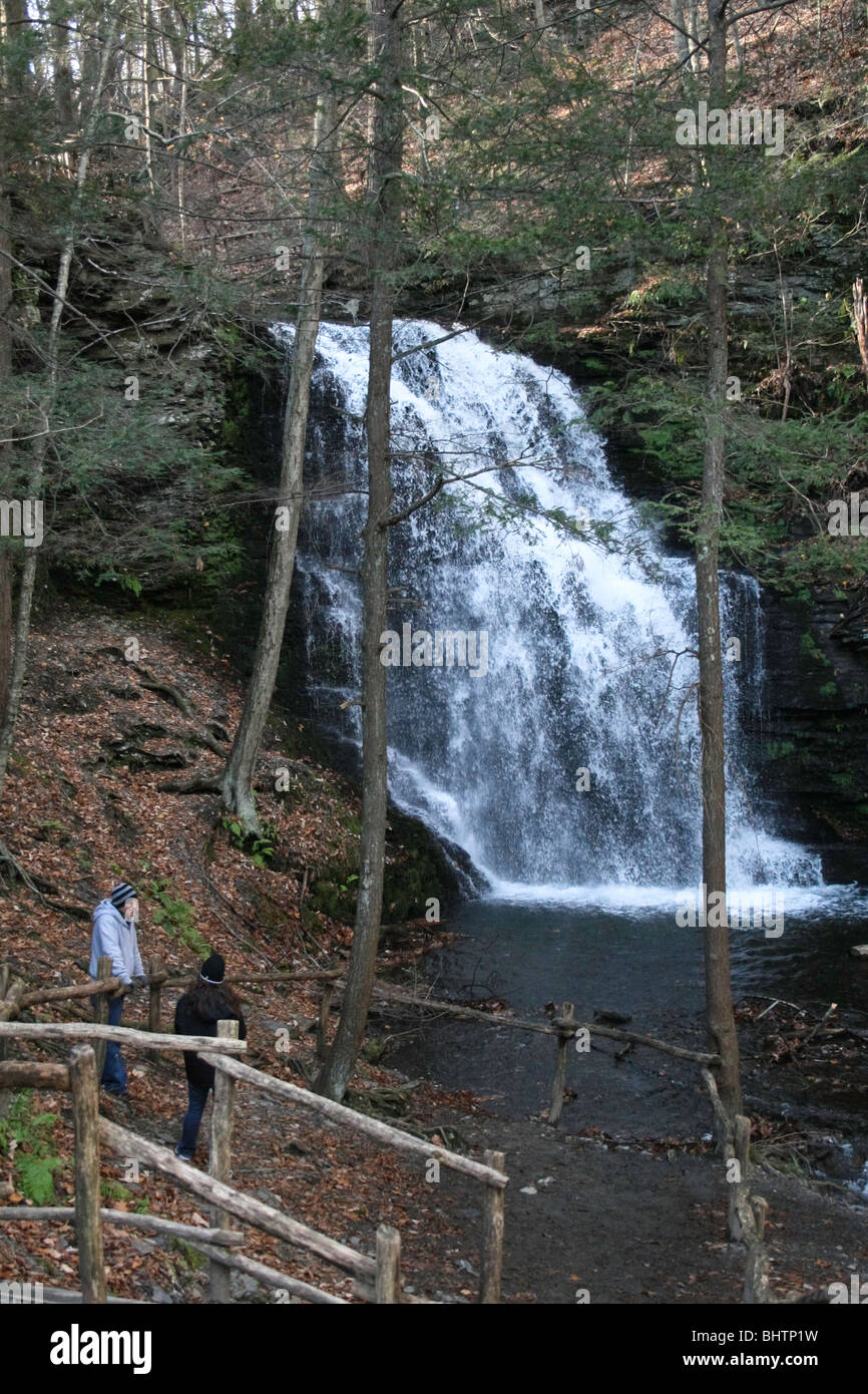 Bridal Veil Falls in the Delaware Water Gap National Recreation Area of
