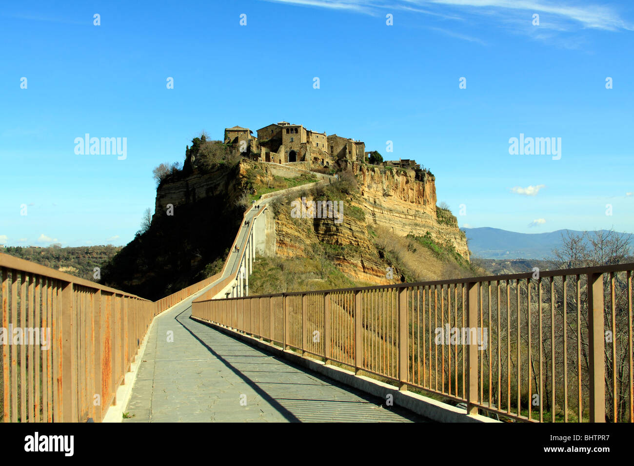 Old medieval town Civita di Bagnoregio Stock Photo