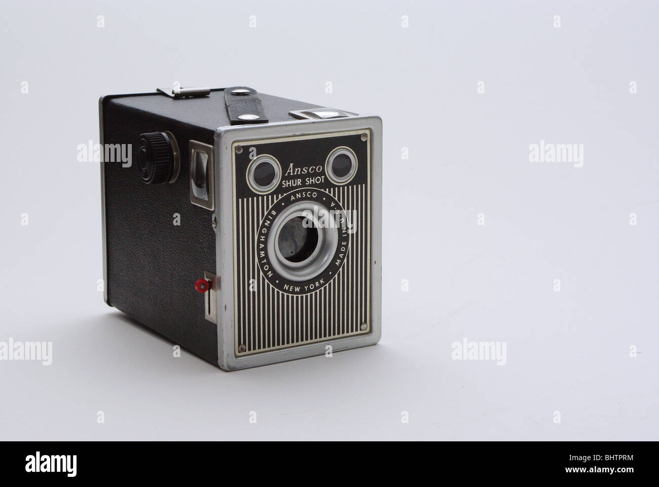 Vintage roll film brownietype box camera Agfa Ansco 'Shur Shot' for