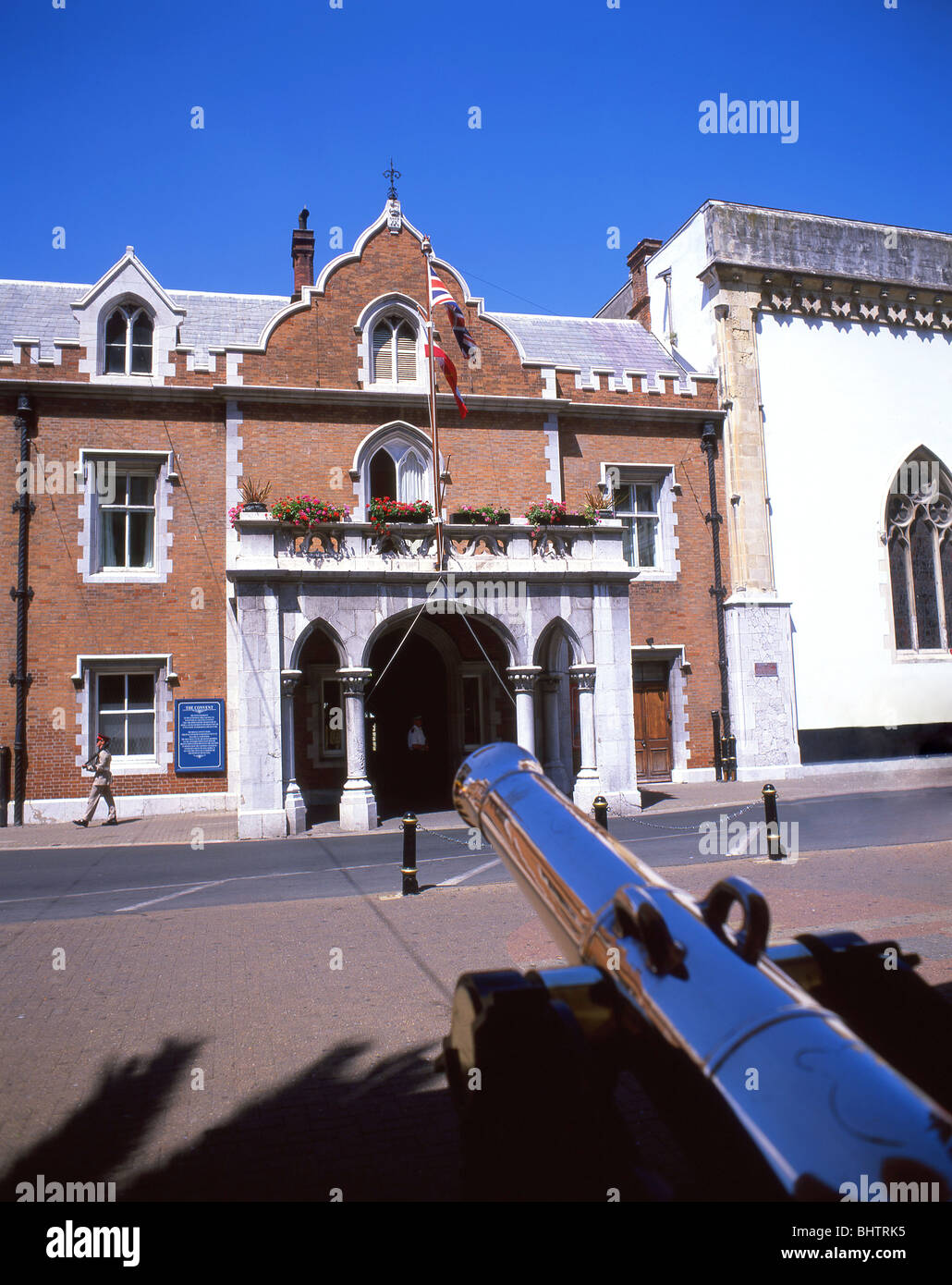 The Convent (Governor's Residence), Main Street, Gibraltar Town, Gibraltar Stock Photo