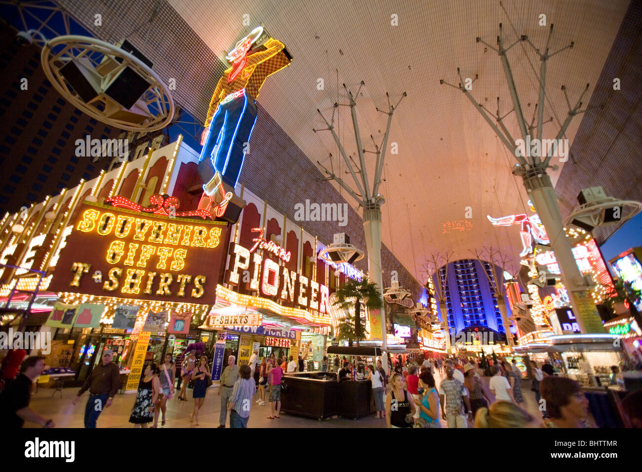 Fremont Street, Las Vegas, Nevada Stock Photo