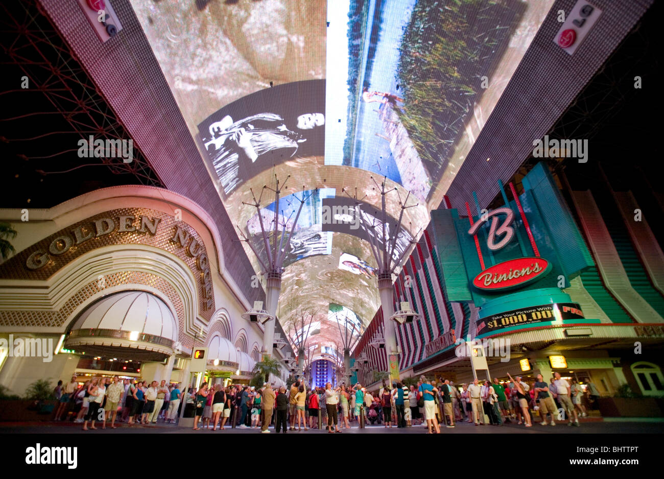 Fremont Street Experience, Las Vegas, Nevada Stock Photo