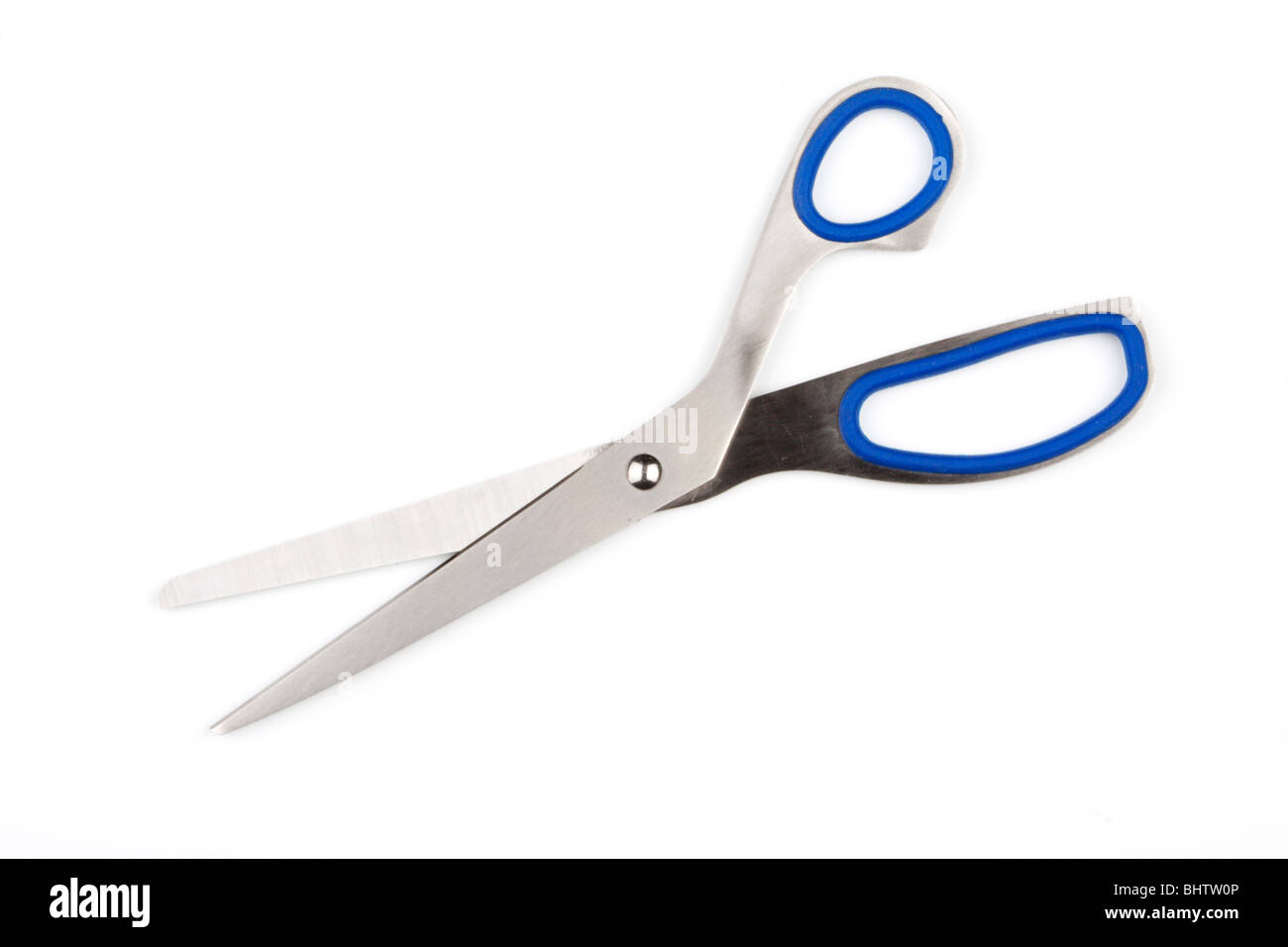 Writing scissors on a white background Stock Photo