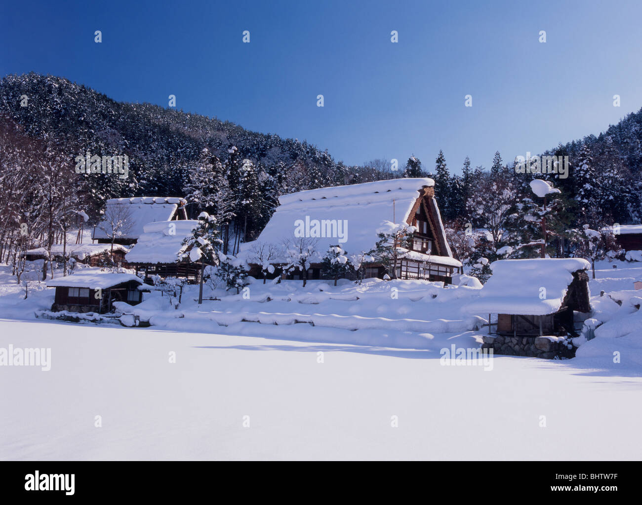Hida-no-sato, Takayama, Gifu, Japan Stock Photo