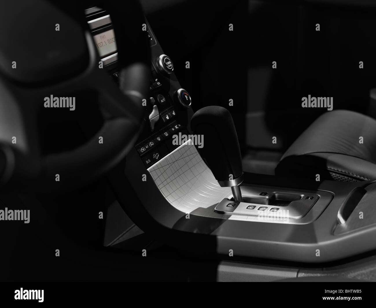manual mode gear stick Stock Photo 