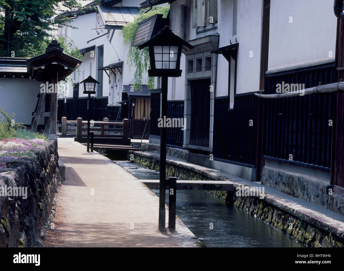 Shirakabe Dozo, Hida, Gifu, Japan Stock Photo