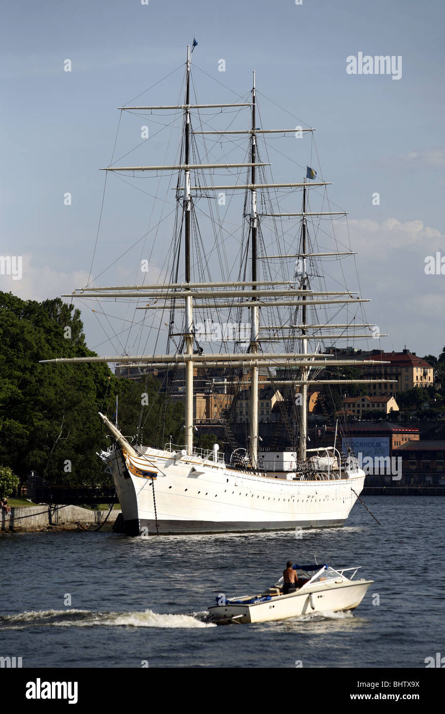 af Chapman, Hostel Ship, Skeppsholmen, Stockholm, Sweden Stock Photo