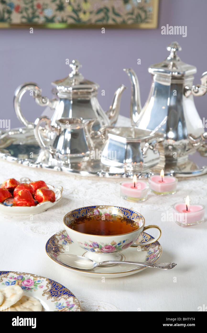 Silver tea service hires stock photography and images Alamy