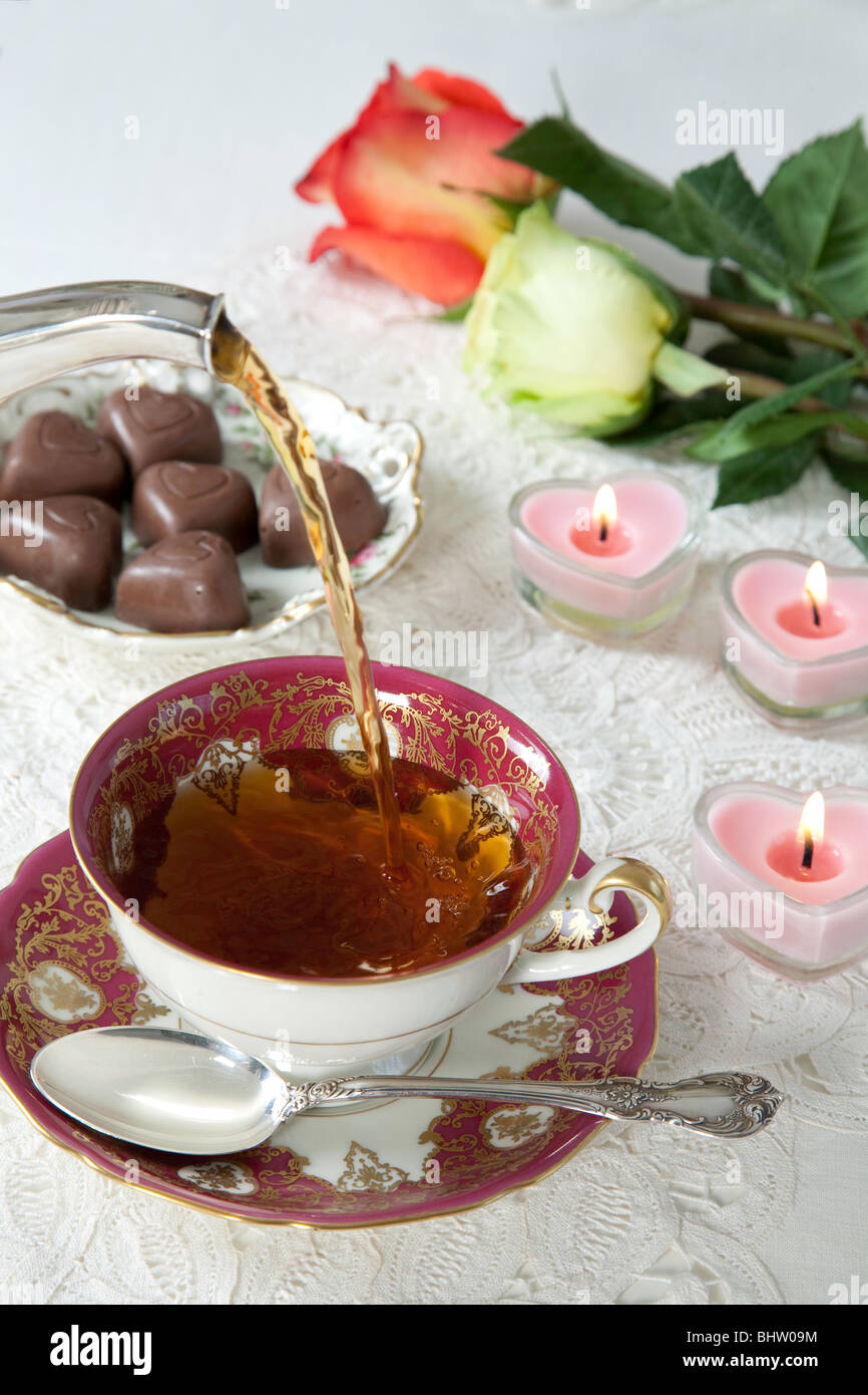 Formal Tea Service Stock Photo Alamy