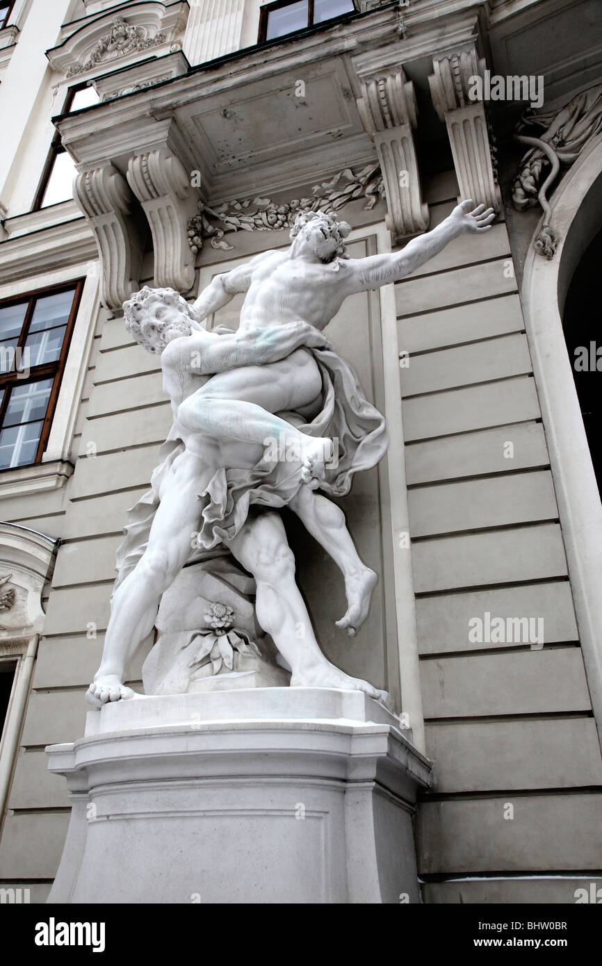Classic Sculpture The Hofburg Palace Vienna Austria Europe Stock Photo