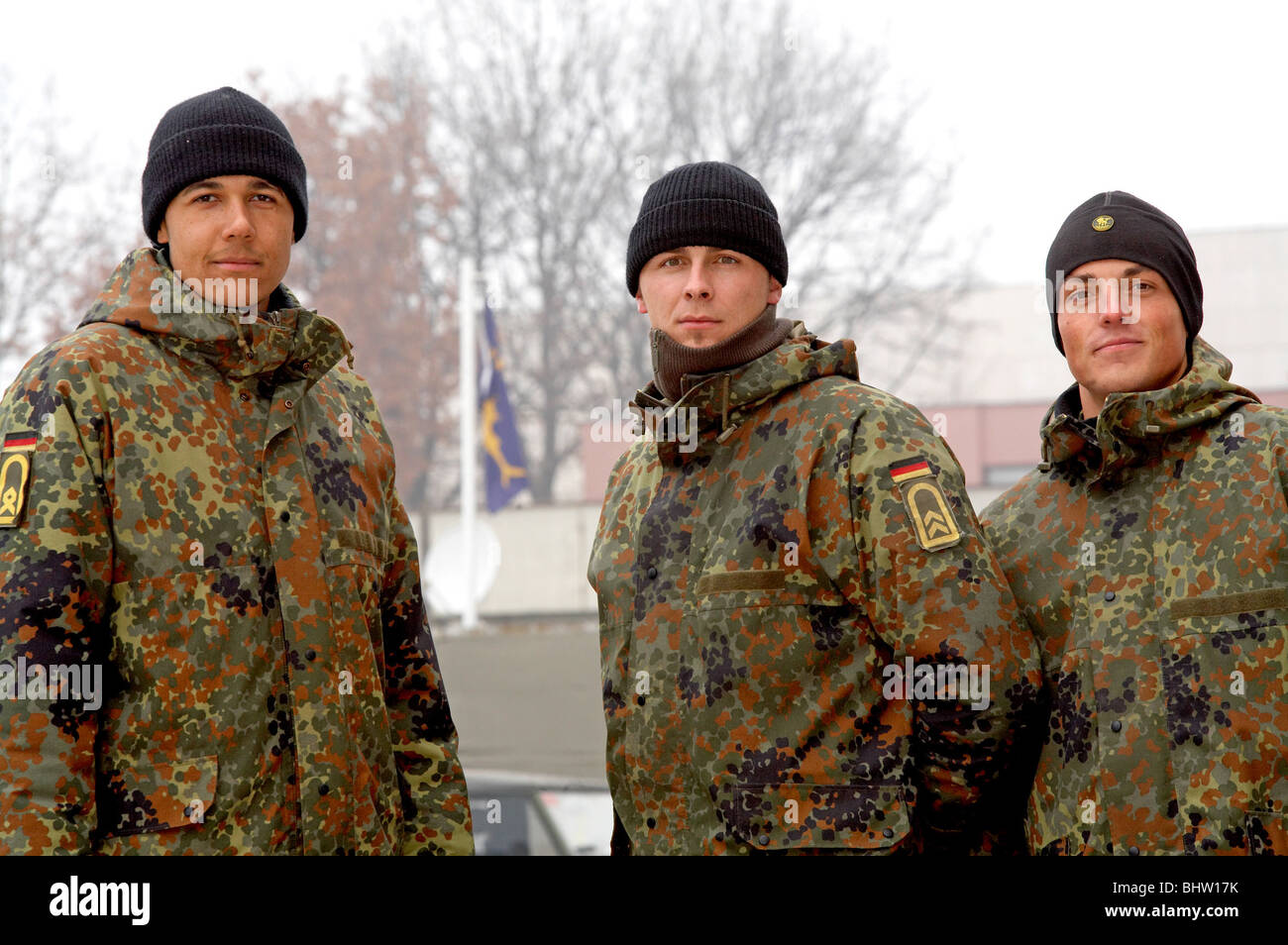 Soldiers on assignment abroad, Sarajevo, Bosnia and Herzegovina Stock Photo